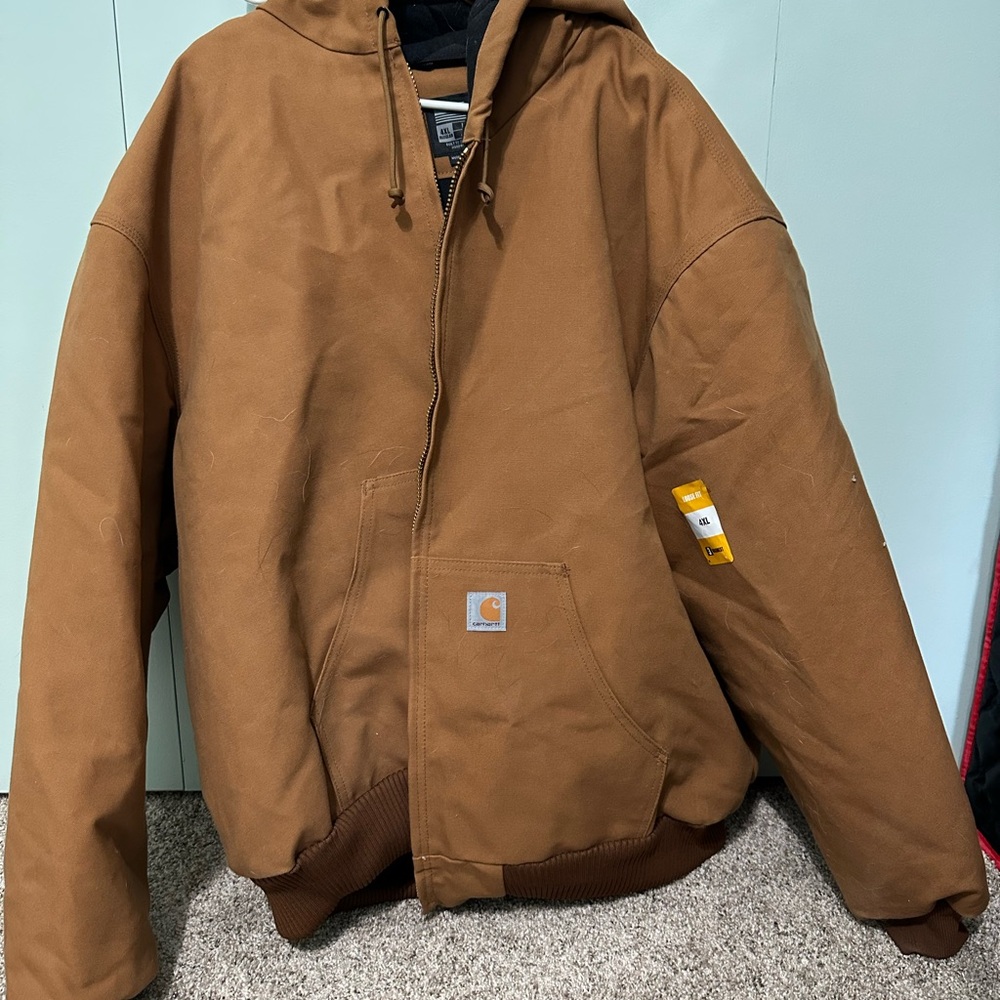 Carhartt Brown Performance Jacket with Quilted Lining